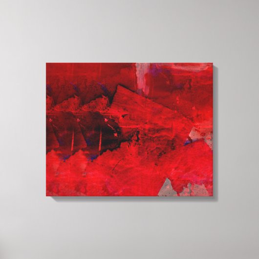 赤モダン抽象芸術絵画アートキャンバスプリント キャンバスプリント (正面)