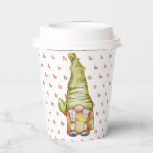 赤モダン文字ホホホホグノミーズ 紙コップ (裏面)