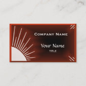 赤モダン日企業の 名刺 (正面)