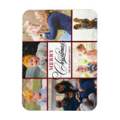 赤モダン書エレガント道写真コラージシック マグネット (縦)