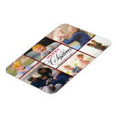 赤モダン書エレガント道写真コラージシック マグネット (左側)