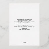 赤モダン書写真メリークリスマス 箔シーズンカード (裏面)