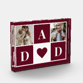 赤モダン父の日2家族フォトブロック フォトブロック (左)