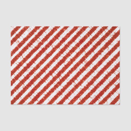 赤モダン白ストライプスタイリッシュエレガント型 薄葉紙 (正面)