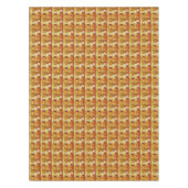 赤モダン白ワインピノチアンチパターンオレンジ テーブルクロス (正面)