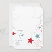 赤モダン白&青の星 招待状 (裏面)