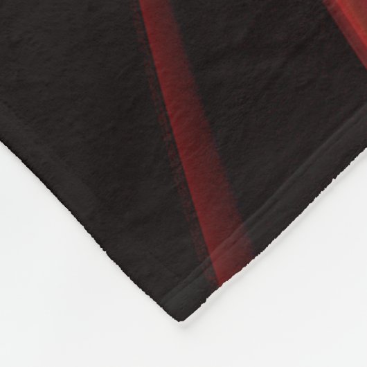 赤モダン緑フローラ抽象芸術アートパターン#05 フリースブランケット (角)