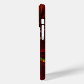 赤モダン緑フローラ抽象芸術アートパターン#05 Case-Mate iPhoneケース (裏面 / 左)