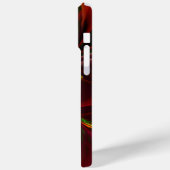 赤モダン緑フローラ抽象芸術アートパターン#05 Case-Mate iPhoneケース (裏面 / 左)