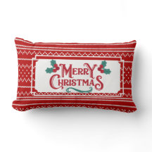 赤モダン編み物シームレスパターンクリスマス