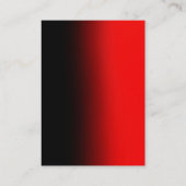 赤モダン色イエローモノグラム名刺 名刺 (裏面)