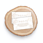 赤モダン葉ちゃんシャワー用バタフライ本 エンクロージャーカード