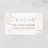 赤モダン葉ちゃんシャワー用バタフライ本 エンクロージャーカード (正面)