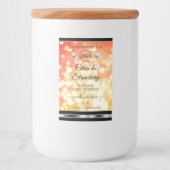 赤モダン金ゴールドグリッター製品ラベルジュエリーロゴ フードラベル (正面)