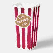 赤モダン金ゴールドホワストライプイトコーン映絵を描画 フェイバーボックス (正面)