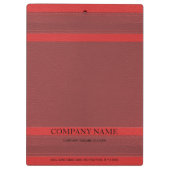 赤モダン革ルック クリップボード (裏面)