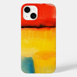 赤モダン黄抽象芸術絵画 Case-Mate iPhone 14ケース
