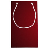 赤モダン黒ざらざらヴィネット スモールペーパーバッグ (裏面)