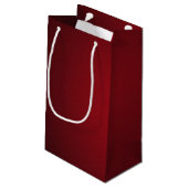 赤モダン黒ざらざらヴィネット スモールペーパーバッグ (裏面アングル)