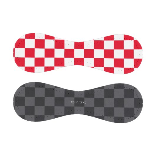 赤モダン黒クロアチオ市松模様にメトリ 野球ボール (パネル)