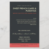 赤モダン黒写真テンプレート教室 チラシ (正面)