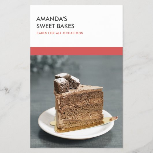 赤モダン黒写真テンプレート教室 チラシ (裏面)