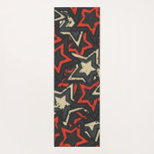 赤モダン黒星パタカッコいいーングランジカスタム ヨガマット (裏面)