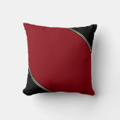 赤モダン黒装飾用クッション クッション (正面)