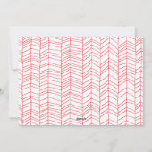 赤モダン2022 Christmas Candy Cane写真 シーズンカード (裏面)