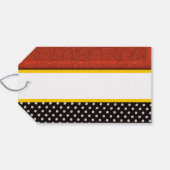 赤モダン、白、黒、金ゴールド ギフトタグ (裏面横)