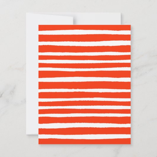 赤モダン(鳥)ショウジョウコウカンチョウ葬儀記念 サンキューカード (裏面)