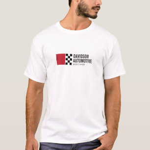 赤モダンIIのレーシングフラッグのロ車のゴ Tシャツ