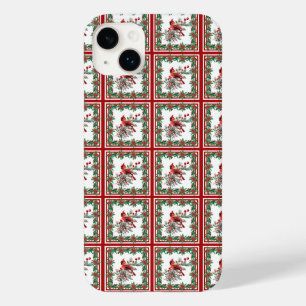 赤モッキンバードポインセテ縁どィアレッド Case-Mate iPhone 14 PLUSケース