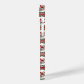 赤モッキンバードポインセテ縁どィアレッド Case-Mate iPhoneケース (裏面 / 左)