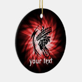 赤モトクロス セラミックオーナメント (右)