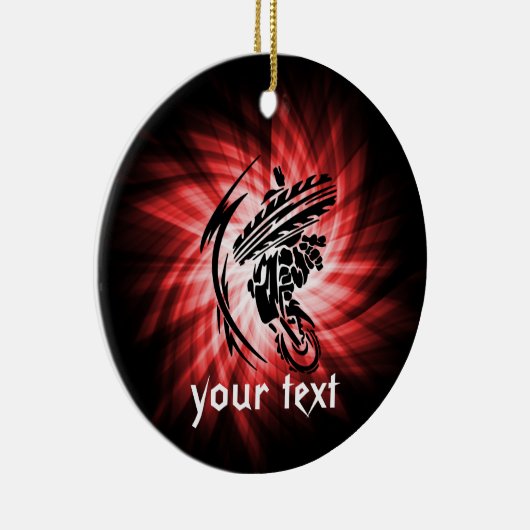 赤モトクロス セラミックオーナメント (右)