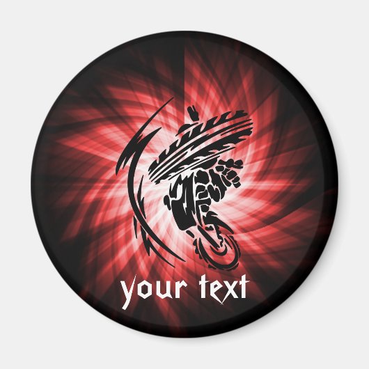 赤モトクロス マグネット (正面)