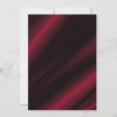 赤モノグラムの絹 招待状 (裏面)