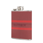 赤モノグラムの革 フラスク (左)