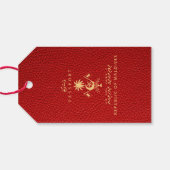 赤モルディブ結婚の写真 ギフトタグ (裏面横)