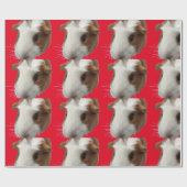 赤モルモット包装紙 ラッピングペーパー (フラット)