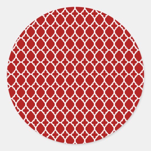 赤モロッコタイル貼り ラウンドシール (正面)