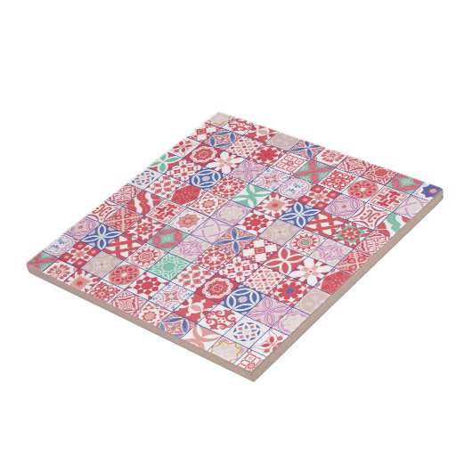 赤モロッコタイル タイル (側面)