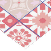 赤モロッコタイル テーブルクロス (アングル)