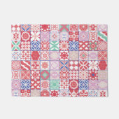 赤モロッコタイル ドアマット (正面)