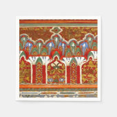 赤モロッコナプキン スタンダードカクテルナプキン (正面)