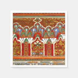 赤モロッコナプキン スタンダードカクテルナプキン