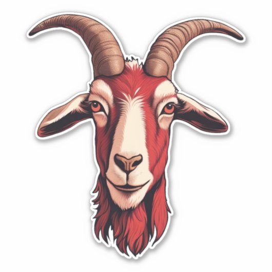 赤ヤギ シール (正面)