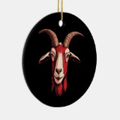 赤ヤギ セラミックオーナメント (右)