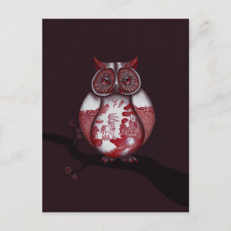 赤ヤナギフクロウはがき ポストカード